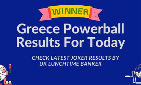 latest greece powerball|Latest & Recent Greece Joker Results .